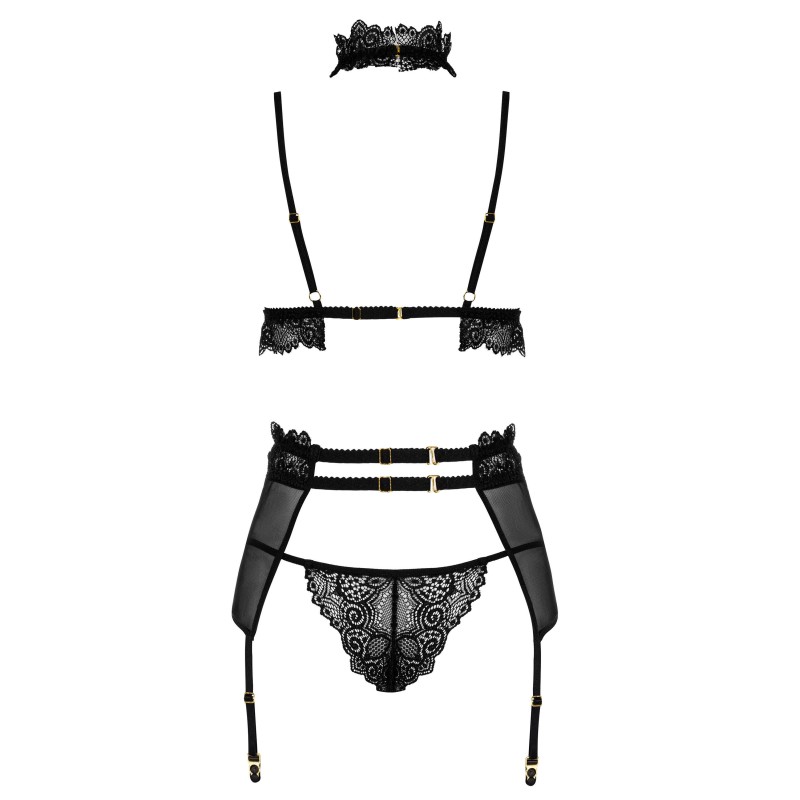Velvet sin ensemble lingerie - Noir Beauty Night