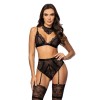 Cristalyn ensemble lingerie - Noir Beauty Night