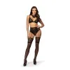 Cristalyn Ensemble Lingerie Noir | Fauxseins.fr