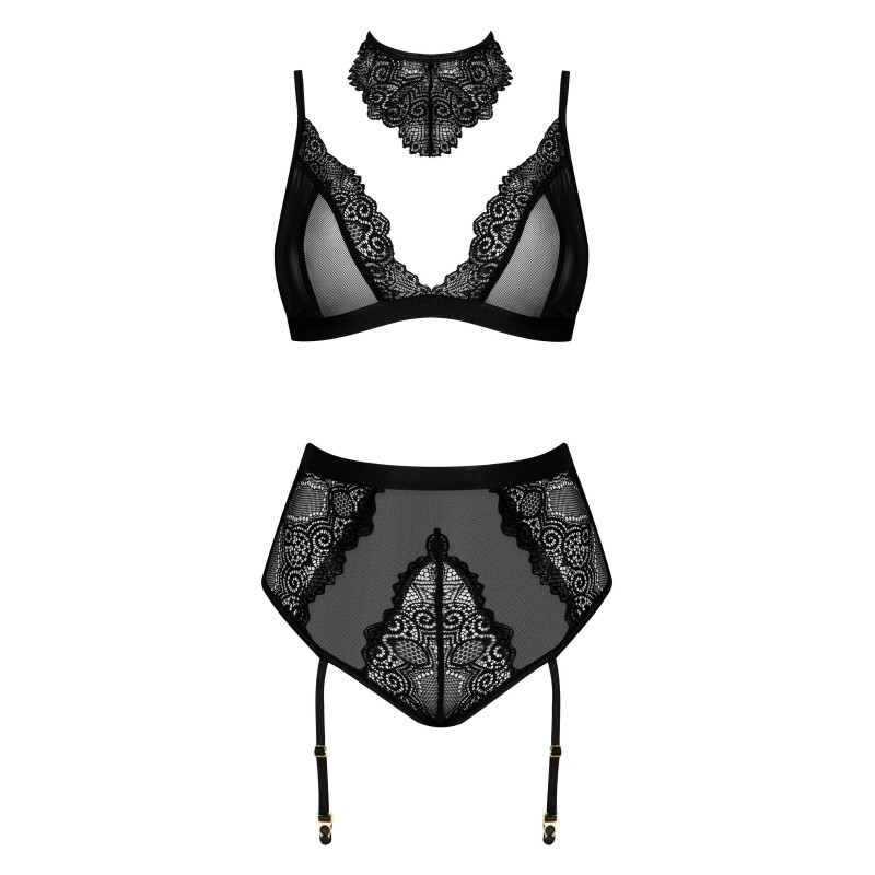Cristalyn ensemble lingerie - Noir Beauty Night