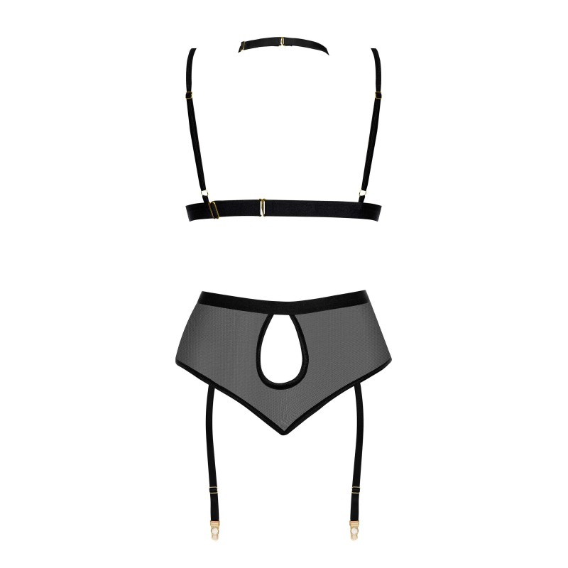 Cristalyn ensemble lingerie - Noir Beauty Night