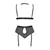 Cristalyn Ensemble Lingerie Noir | Fauxseins.fr