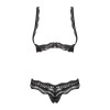 Luvae Ensemble ouvert 2 pcs  - Noir Obsessive