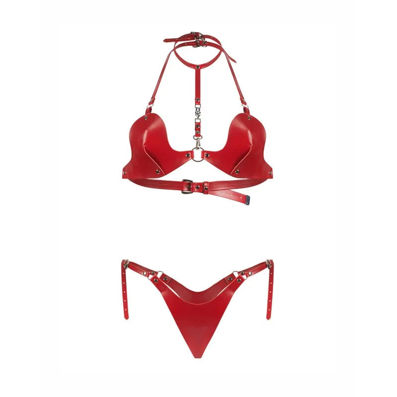 Inferro Ensemble Lingerie 2 Pièces Rouge | Fauxseins.fr