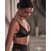 Lune Bellis Ensemble Lingerie Ouvert 3 Pièces Noir | Fauxseins.fr