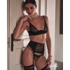 Lune Bellis ensemble ouvert 3 pièces - Noir Obsessive