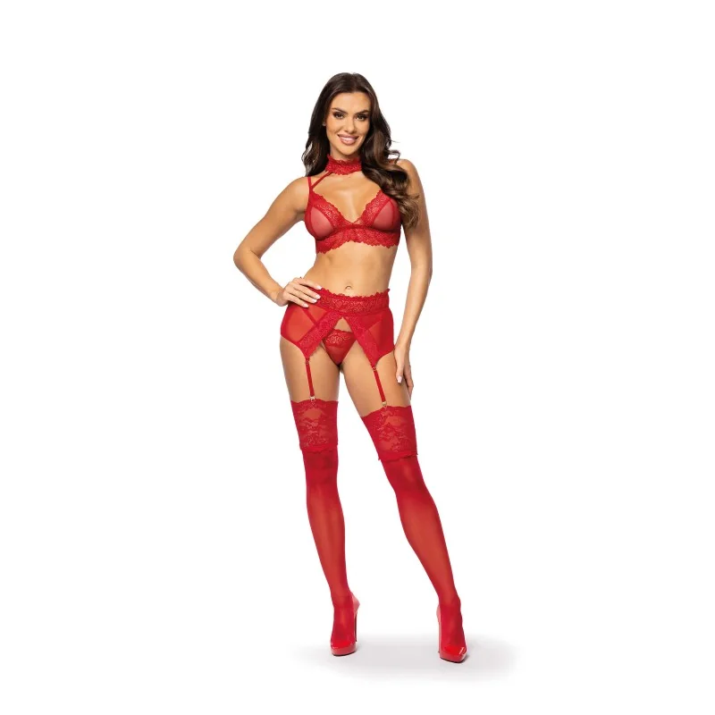 Velvet Sin Ensemble Lingerie Cherry | Fauxseins.fr