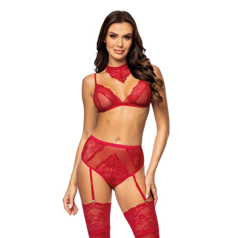 Cristalyn ensemble lingerie - Cherry Beauty Night