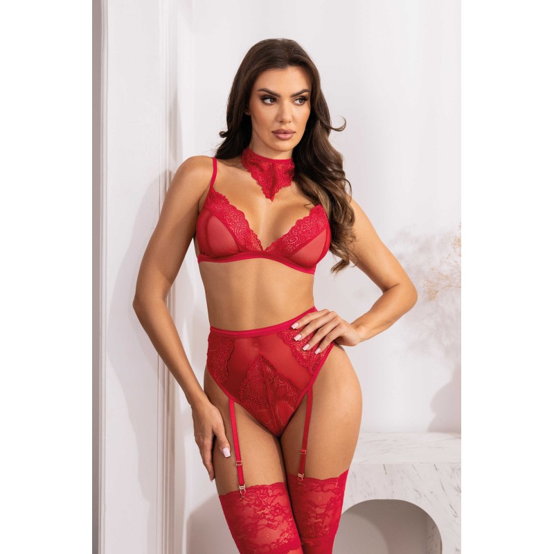Cristalyn ensemble lingerie - Cherry Beauty Night