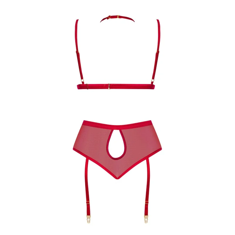 Cristalyn Ensemble Lingerie Cherry | Fauxseins.fr