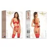 Rose Ensemble Lingerie 3 Pièces Rouge | Fauxseins.fr