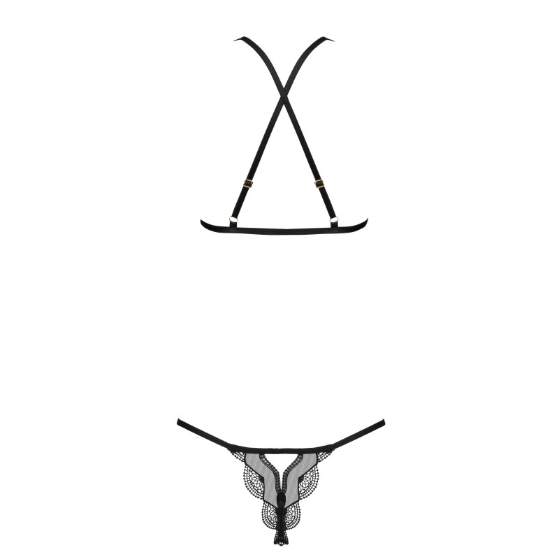 Angie Ensemble Lingerie Noir | Féminisation | Fauxseins.fr