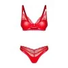 Aliosa Ensemble Lingerie 2 Pièces Rouge | Fauxseins.fr