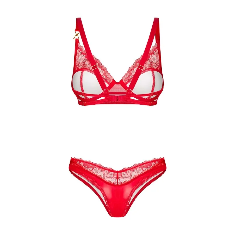 Aliosa Ensemble Lingerie 2 Pièces Rouge | Fauxseins.fr