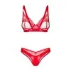 Aliosa Ensemble Lingerie 2 Pièces Rouge | Fauxseins.fr
