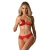 Ensemble Lingerie Ouvert 2 Pièces Rouge | Fauxseins.fr