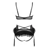 Rafaella Ensemble Wetlook Noir - Lingerie Féminisation