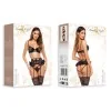 Rafaella Ensemble Wetlook Noir - Lingerie Féminisation