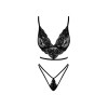 French Kiss 240 ensemble lingerie - noir Kissable par Noir Handmade