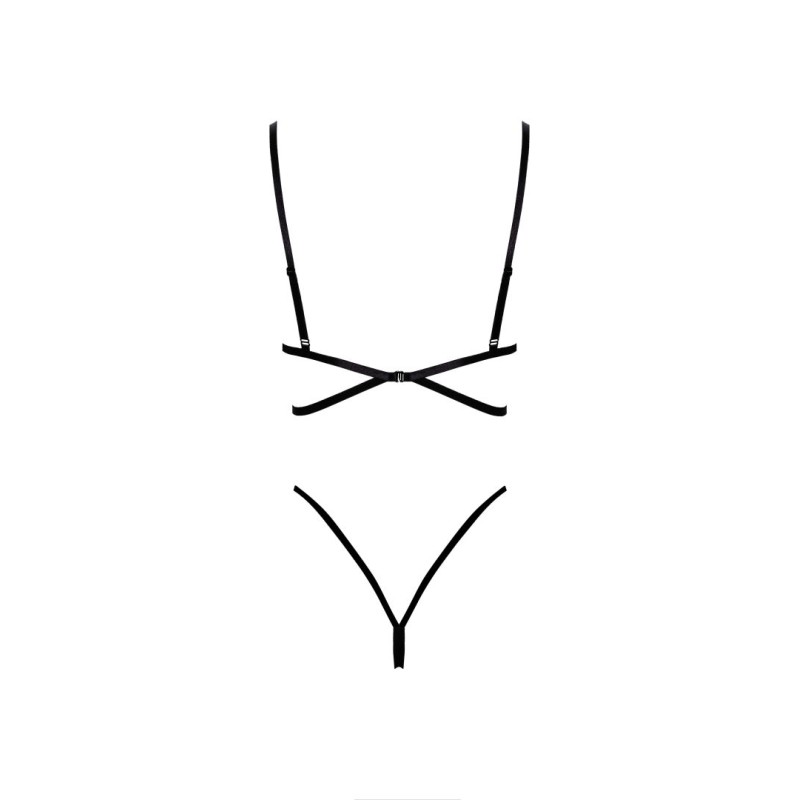 French Kiss 240 ensemble lingerie - noir Kissable par Noir Handmade