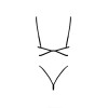 French Kiss 240 ensemble lingerie - noir Kissable par Noir Handmade