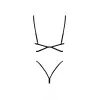 French Kiss 240 Ensemble Lingerie Noir | Fauxseins.fr