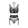 Premisis ensemble ouvert 3 pièces noirs PREMIUM Obsessive