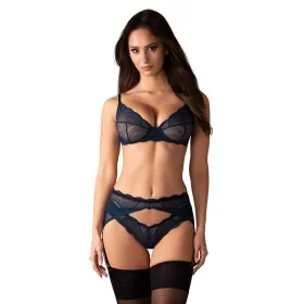 Nightly Blue Ensemble Lingerie 3 Pièces Bleu | Fauxseins.fr