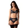 Nightly Blue Ensemble Lingerie 3 Pièces Bleu | Fauxseins.fr
