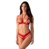 Cupide desir ensemble 2 pièces ouvert - Rouge Obsessive