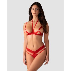 Cupide desir ensemble 2 pièces ouvert - Rouge Obsessive
