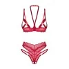Cupide Désir Ensemble 2 Pièces Ouvert Rouge | Fauxseins.fr