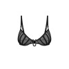 Aurorium demi-soutien-gorge noir Obsessive