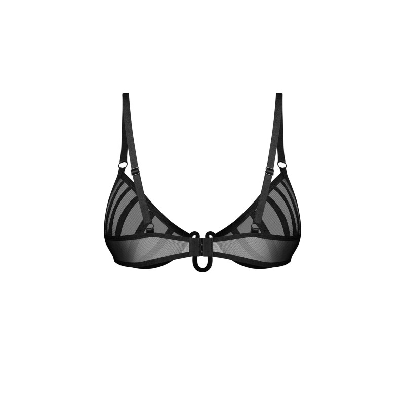 Aurorium demi-soutien-gorge noir Obsessive