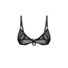 Aurorium demi-soutien-gorge noir Obsessive