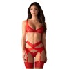 Cupide Desir ensemble 3 pièces - Rouge Obsessive