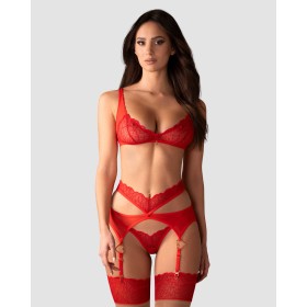 Cupide Desir ensemble 3 pièces - Rouge Obsessive