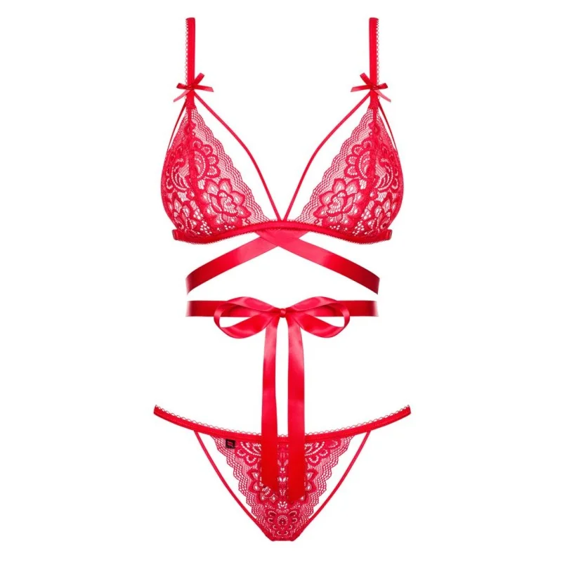 Lovlea Ensemble Lingerie 2 pcs Rouge | Fauxseins.fr