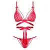 Lovlea Ensemble Lingerie 2 pcs Rouge | Fauxseins.fr