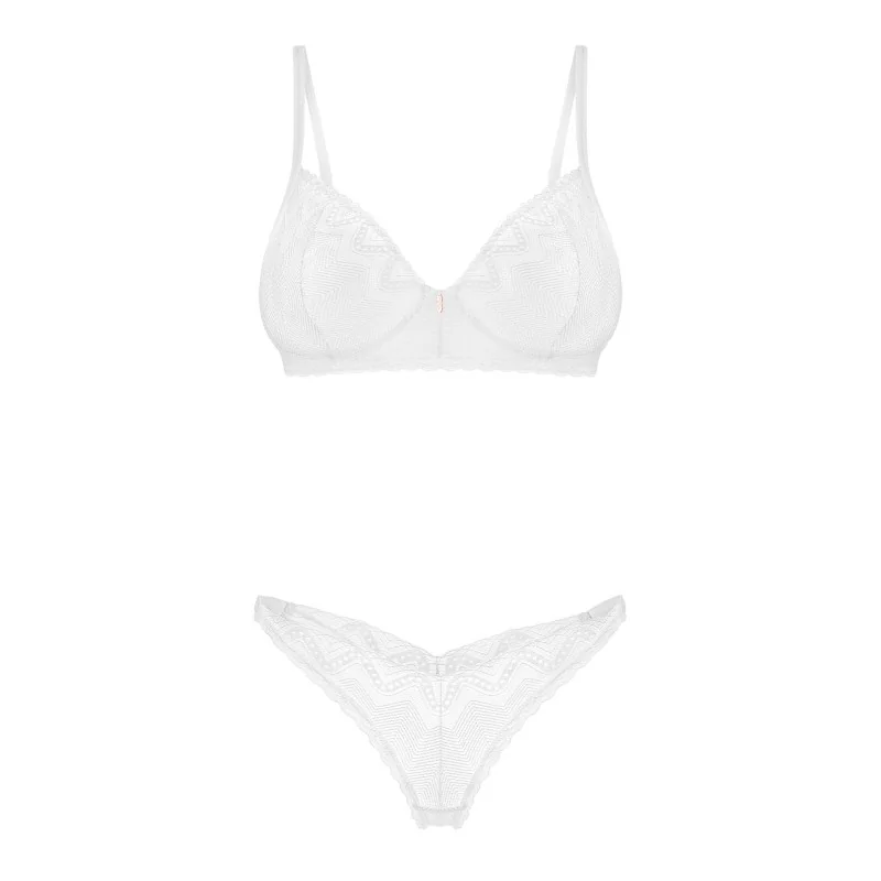 Alissium Ensemble Lingerie 2 Pièces Blanc | Fauxseins.fr
