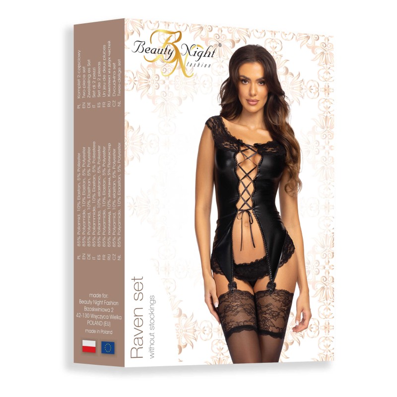 Raven ensemble wetlook - noir Beauty Night