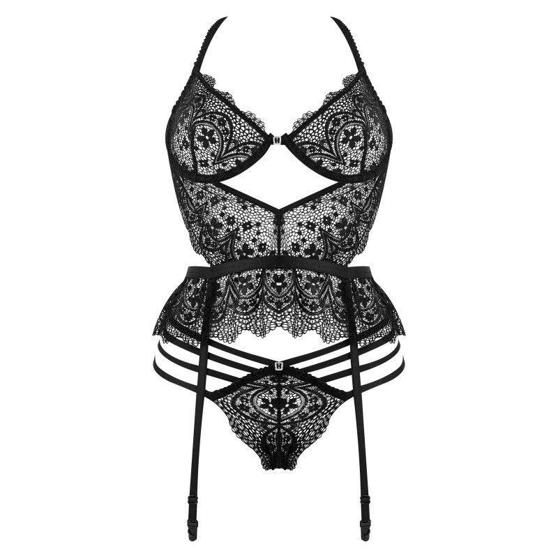 Lace Temptation ensemble - noir Beauty Night