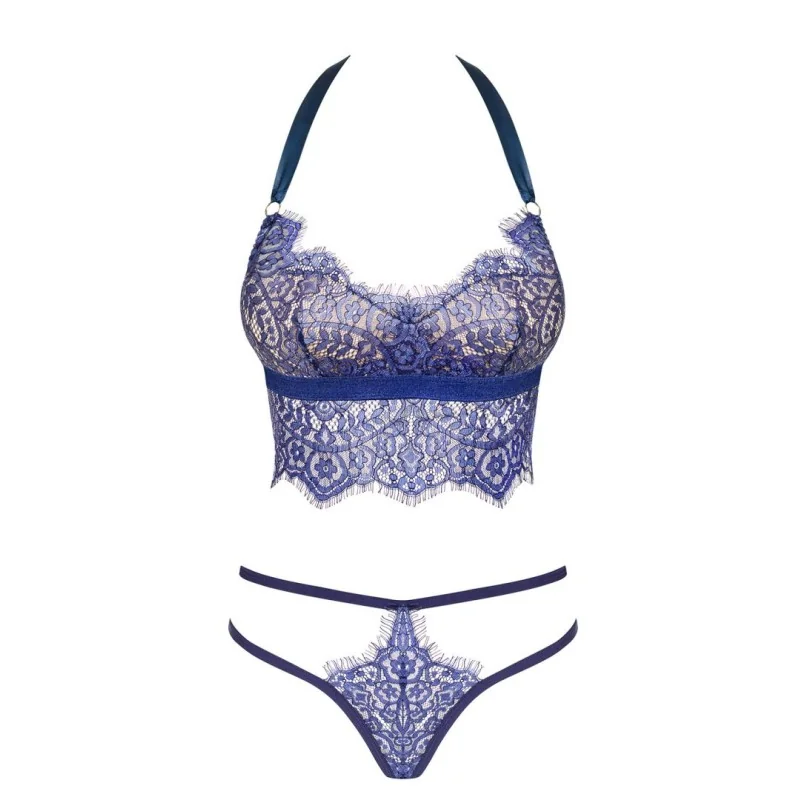 Flowlace Ensemble Lingerie 2 pcs Bleu | Fauxseins.fr