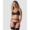 Euridia Ensemble Lingerie 3 Pièces Noir | Fauxseins.fr