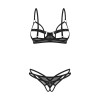 Euridia ensemble ouvert 2 pièces - Noir Obsessive