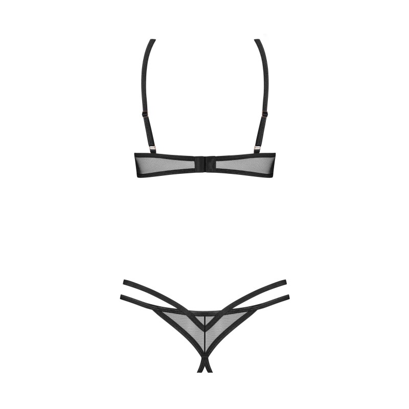 Euridia ensemble ouvert 2 pièces - Noir Obsessive