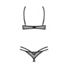 Euridia Ensemble Lingerie Ouvert 2 Pièces Noir | Fauxseins.fr
