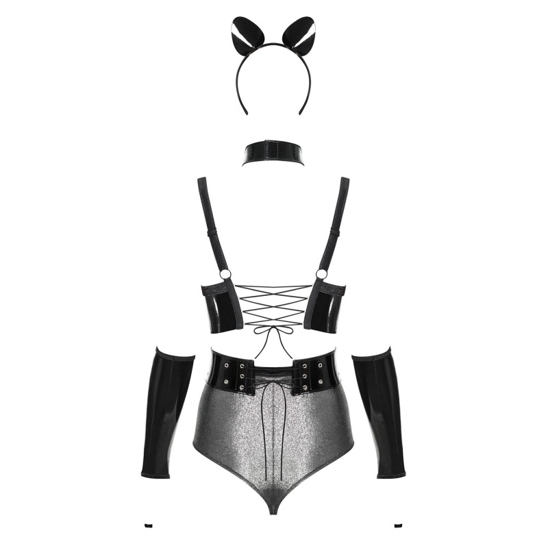 Silveria Ensemble 6 pcs - Argent et Noir Obsessive