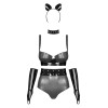 Silveria Ensemble 6 pcs - Argent et Noir Obsessive