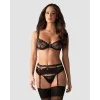 Heartina Ensemble Lingerie 3 pcs Noir | Fauxseins.fr